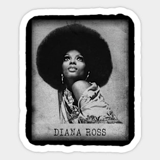 Diana Ross // Minimalist Fanart Tribute Sticker